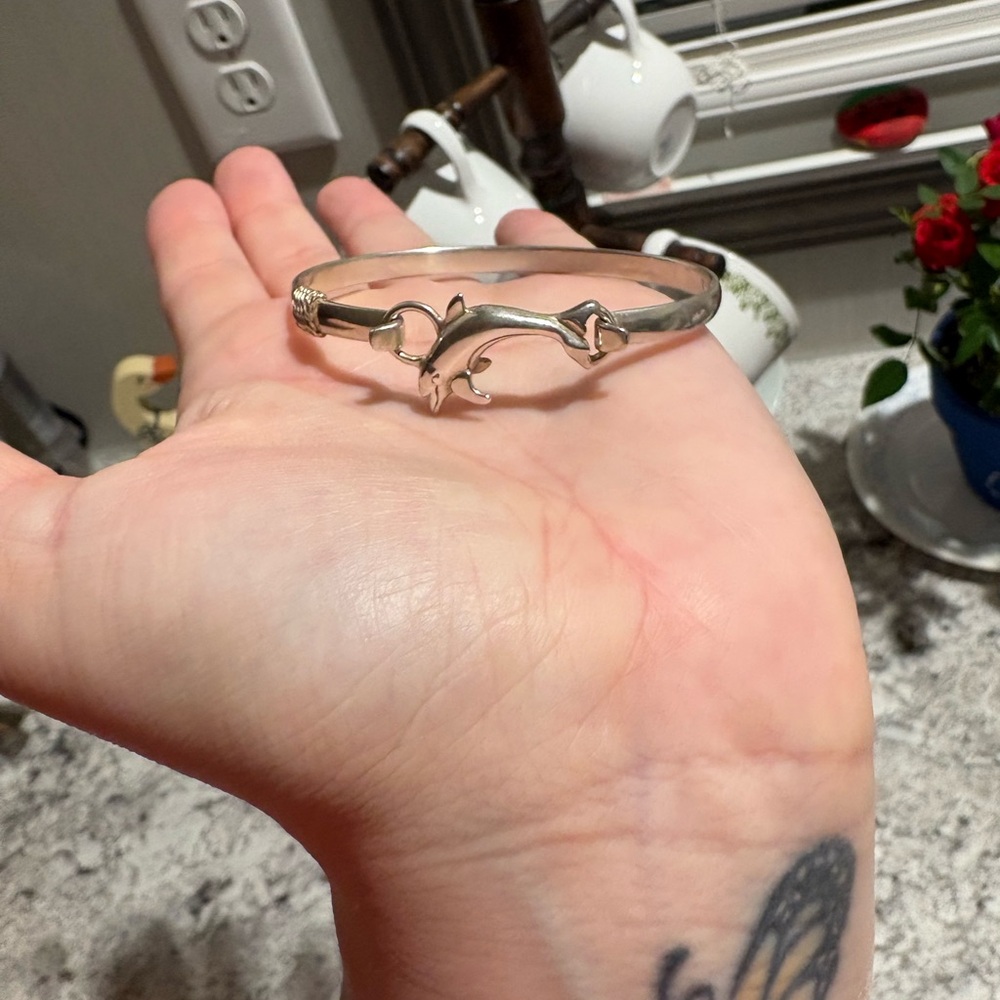 Interchangeable Silver Dolphin Bracelet - image 1